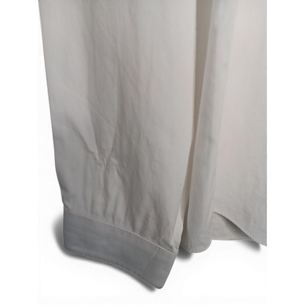 Burberry Men’s White Button Down Shirt Nova Check Trim Size M Business Casual - Picture 6 of 14